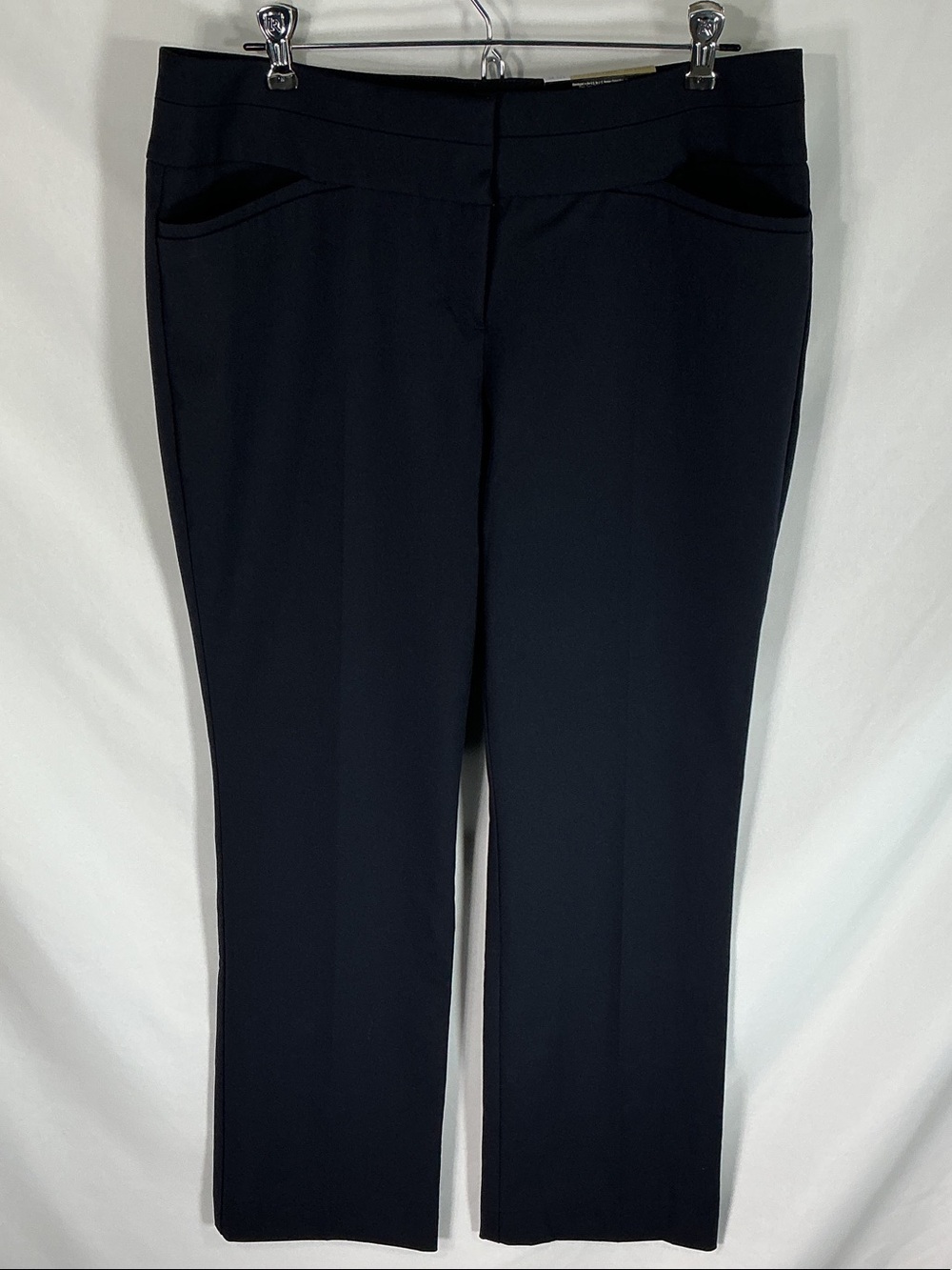 Worthington Trousers NWT Navy Blue Straight Leg Pants Modern Fit 10P Career